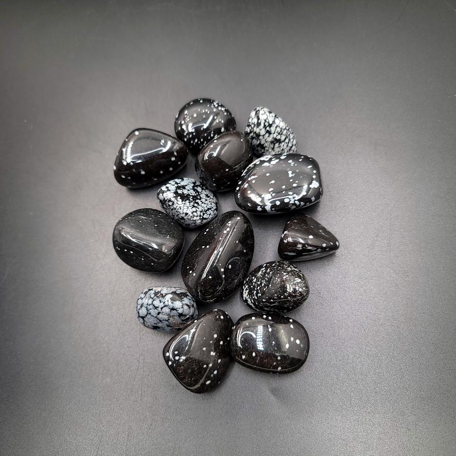 Snowflake Obsidian Tumbled Stone HQ