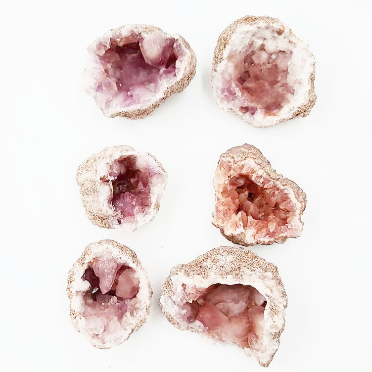 Pink Amethyst Palm Geode Free Form "L" - Elevated Metaphysical
