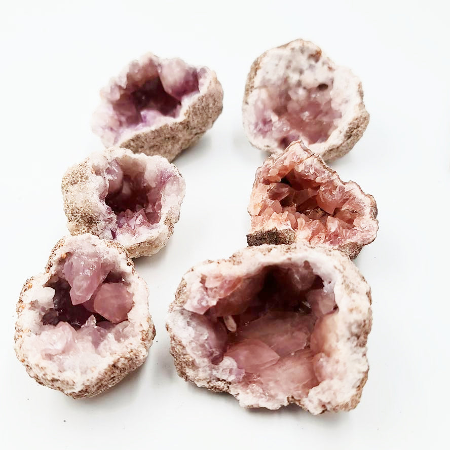 Pink Amethyst Palm Geode Free Form "L" - Elevated Metaphysical