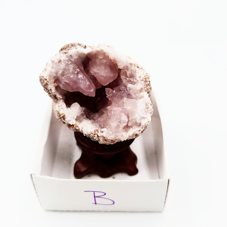 Pink Amethyst Palm Geode Free Form "L" - Elevated Metaphysical