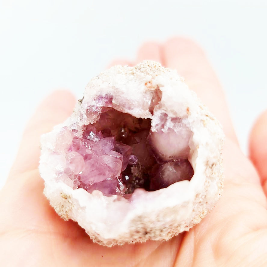 Pink Amethyst Palm Geode Free Form "L" - Elevated Metaphysical