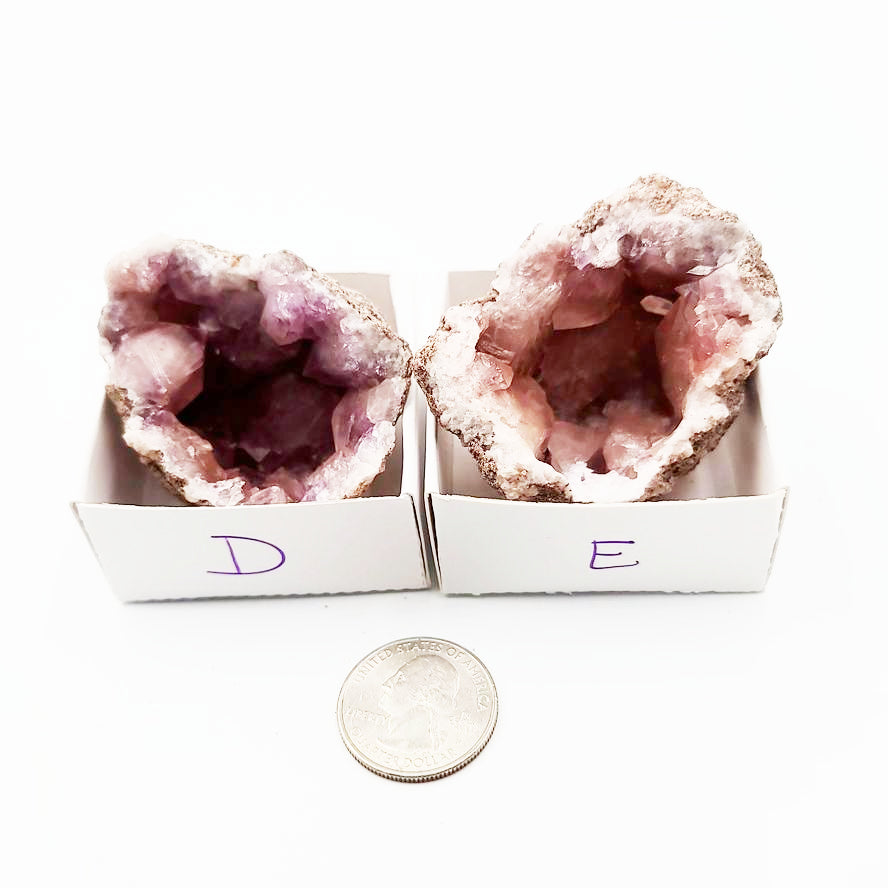 Pink Amethyst Palm Geode Free Form "L" - Elevated Metaphysical