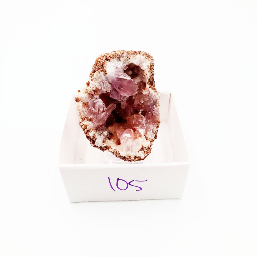 Pink Amethyst Palm Cluster Geode Free Form "M"