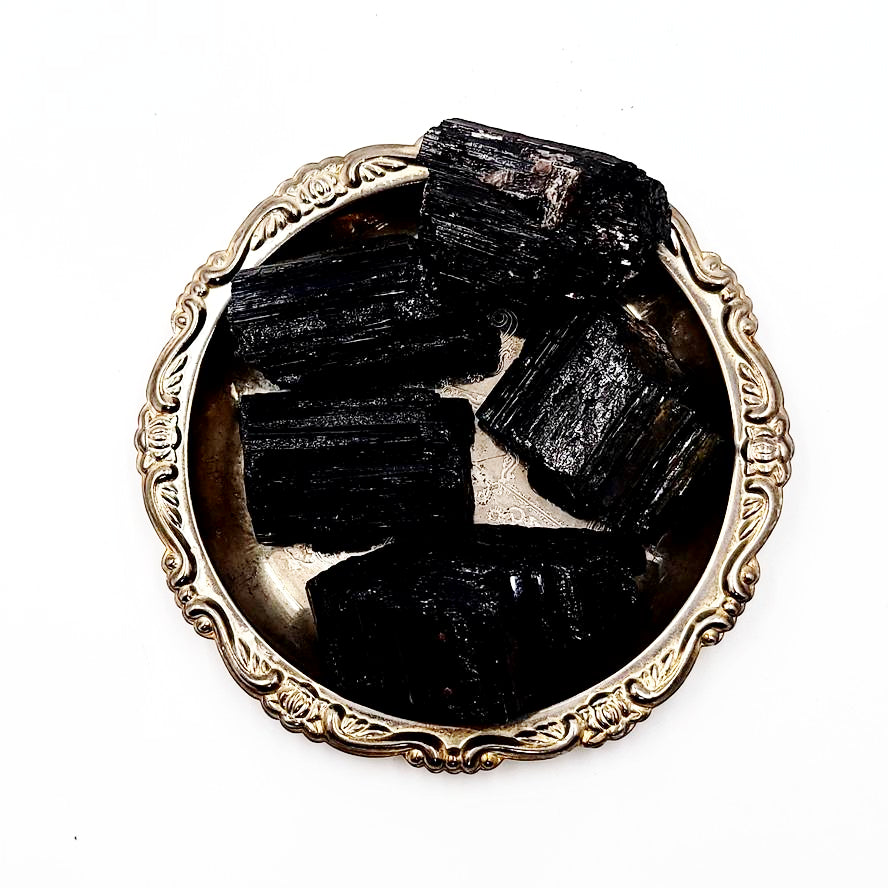 Black Tourmaline Rough Stone High Quality