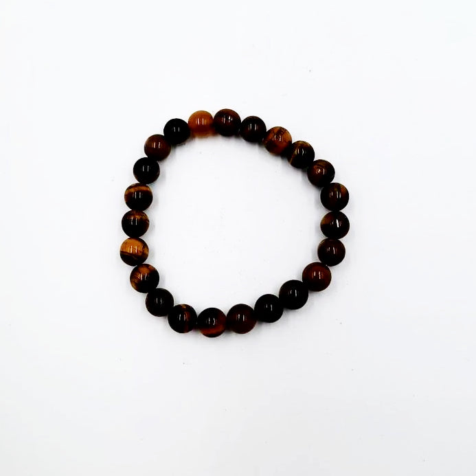 Tiger Eye Bead Bracelet 8mm