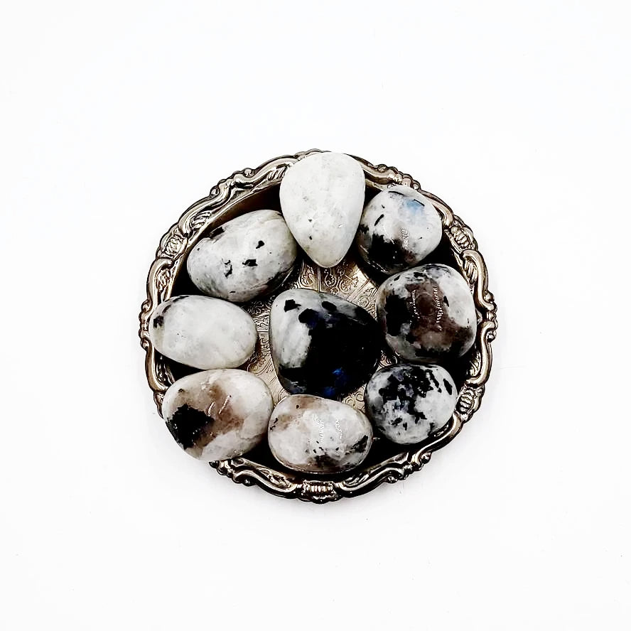 Rainbow Moonstone Tumbled Stone - Elevated Metaphysical