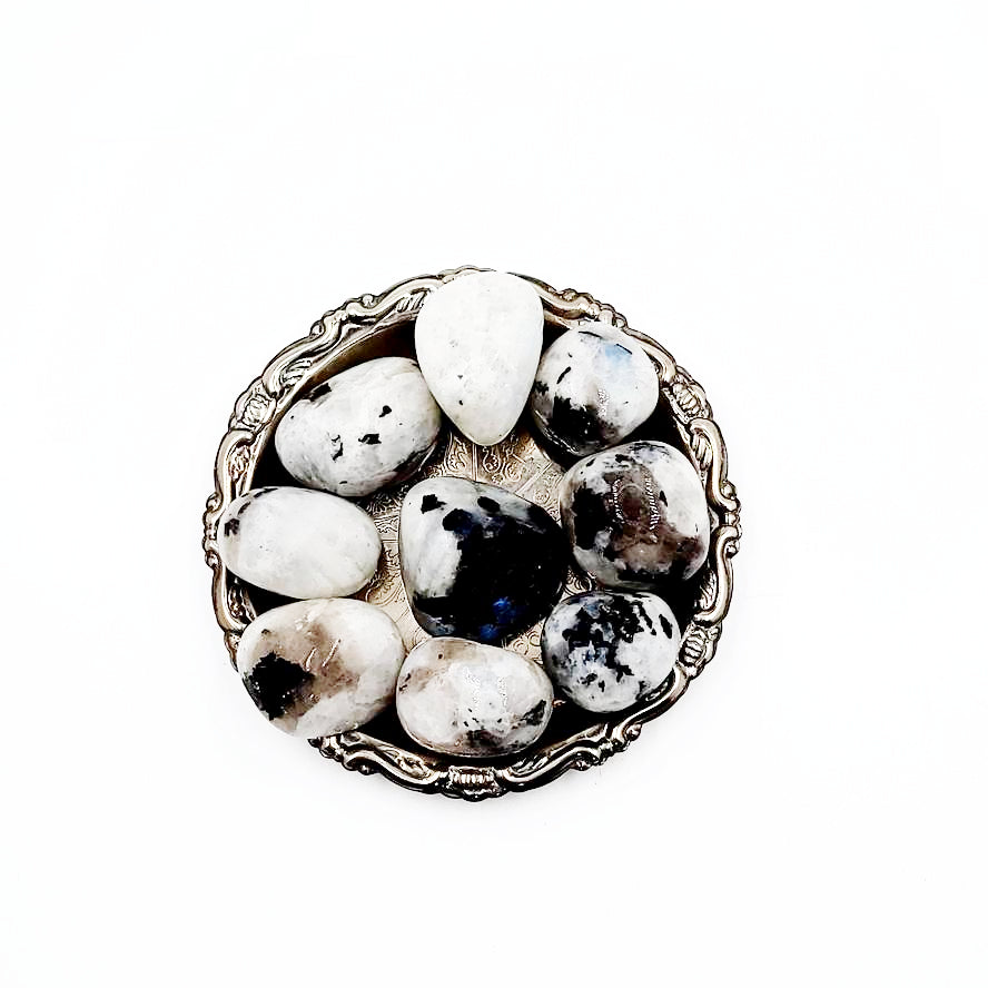 Rainbow Moonstone Tumbled Stone - Elevated Metaphysical