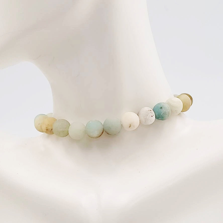 Amazonite Bead Bracelet 8mm - Elevated Metaphysical