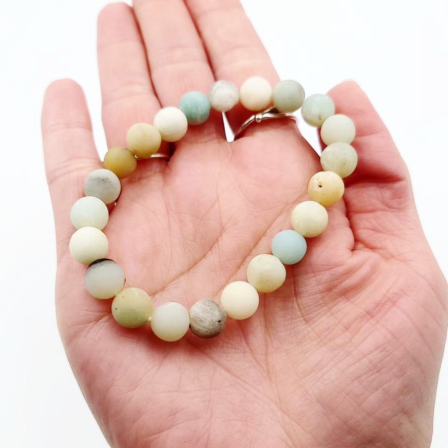 Amazonite Bead Bracelet 8mm - Elevated Metaphysical