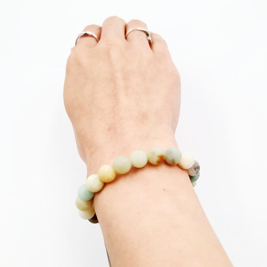 Amazonite Bead Bracelet 8mm - Elevated Metaphysical