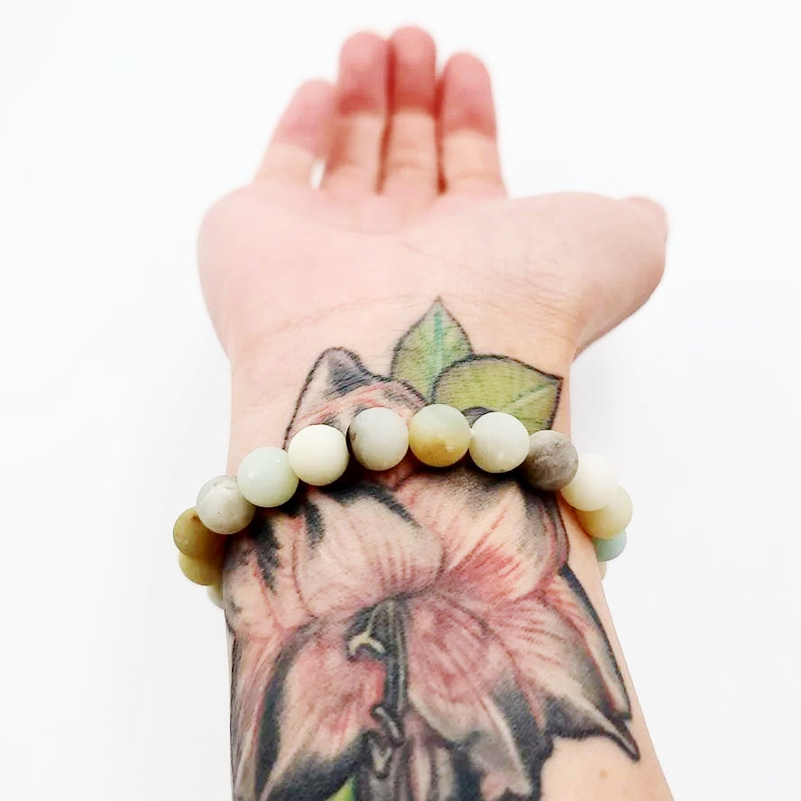 Amazonite Bead Bracelet 8mm - Elevated Metaphysical