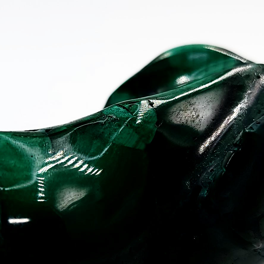 Malachite Elephant 3.5" 88mm - Elevated Metaphysical