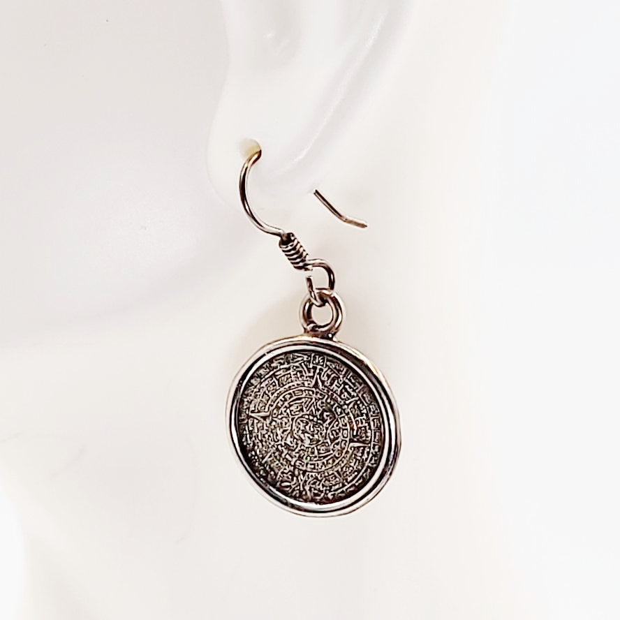 Aztec calendar clearance earrings