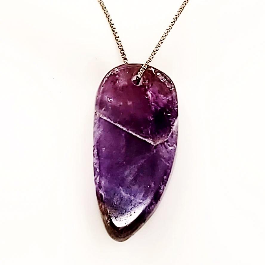 Auralite-23 Pendant Auralite Drilled Pendant - Elevated Metaphysical