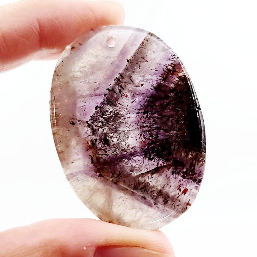 Auralite-23 Pendant Auralite Drilled Pendant - Elevated Metaphysical