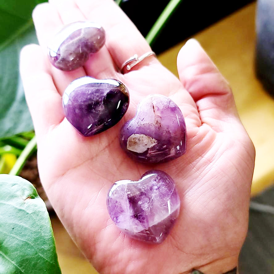 Auralite-23 Heart Stone Auralite Heart