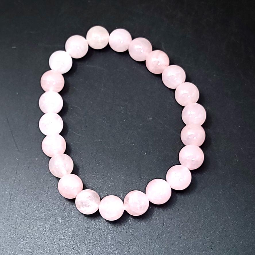 Rose Quartz Bead Bracelet 8mm