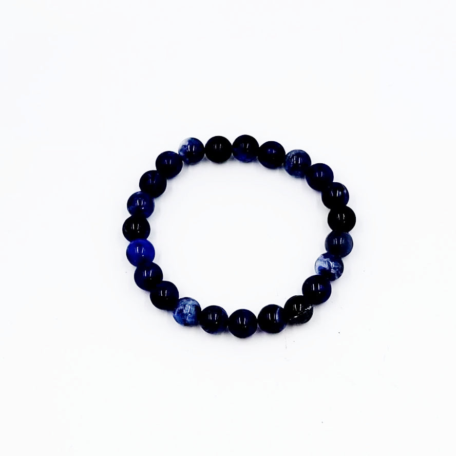 Sodalite Bead Bracelet 8mm
