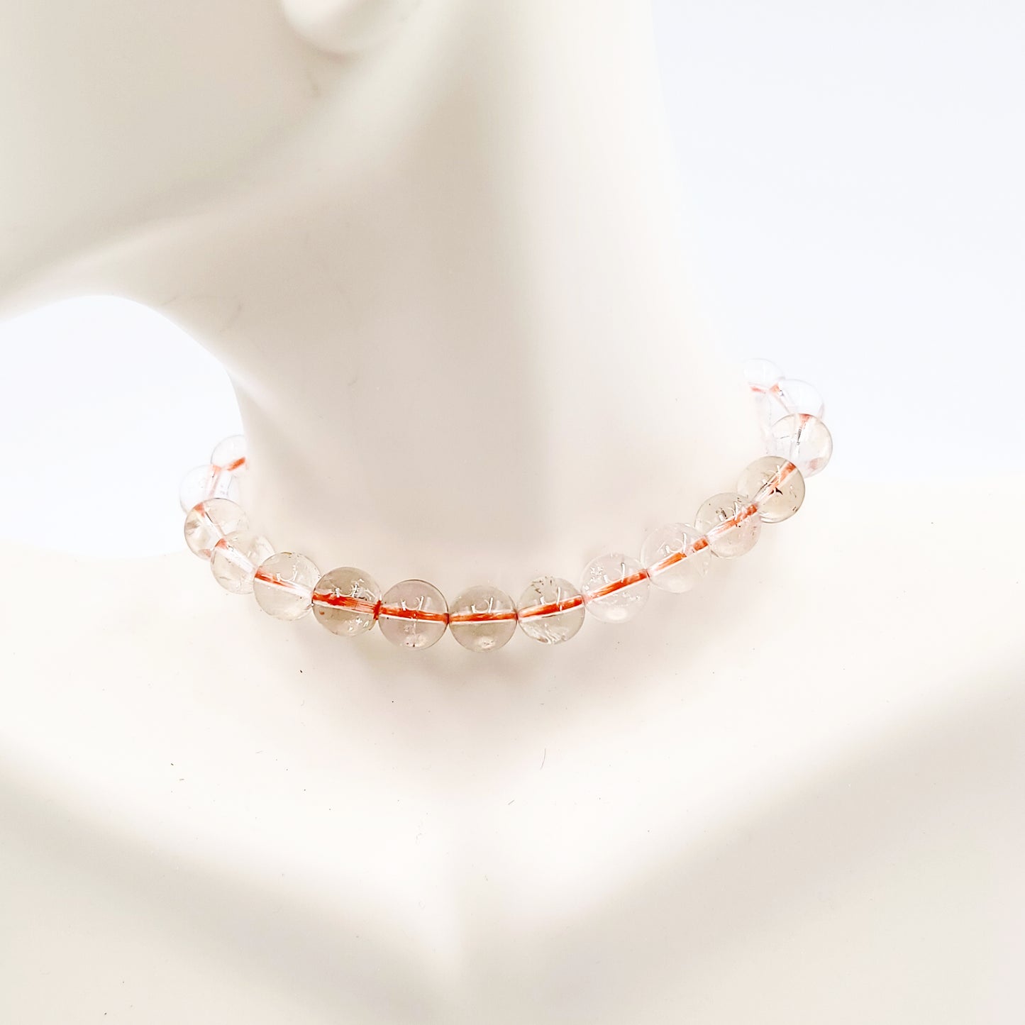 Rutilated Quartz Bead Bracelet 8mm - Elevated Metaphysical