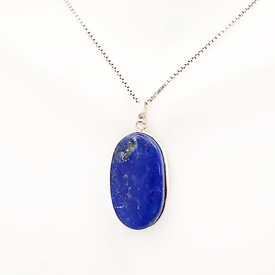 Lapis Lazuli Pendant Sterling Silver - Elevated Metaphysical