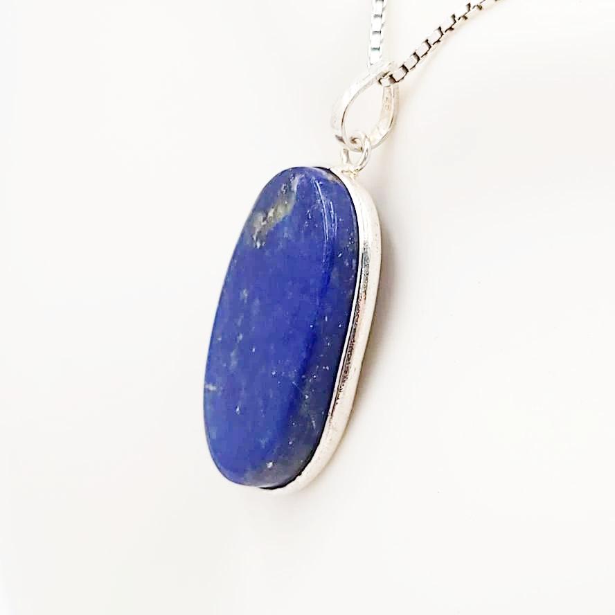 Lapis Lazuli Pendant Sterling Silver - Elevated Metaphysical