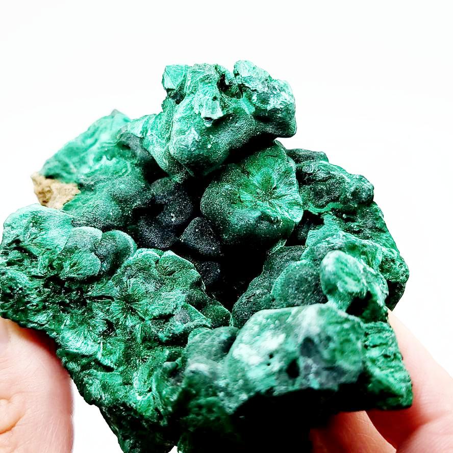 Malachite Cluster Silk Malachite Specimen Velvet  90 mm 9.3oz