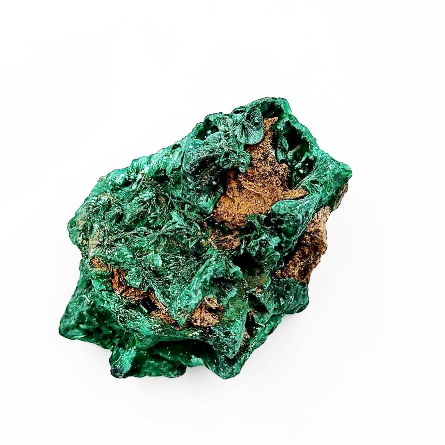 Malachite Cluster Silk Malachite Specimen Velvet  90 mm 9.3oz