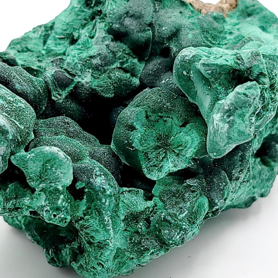 Malachite Cluster Silk Malachite Specimen Velvet  90 mm 9.3oz