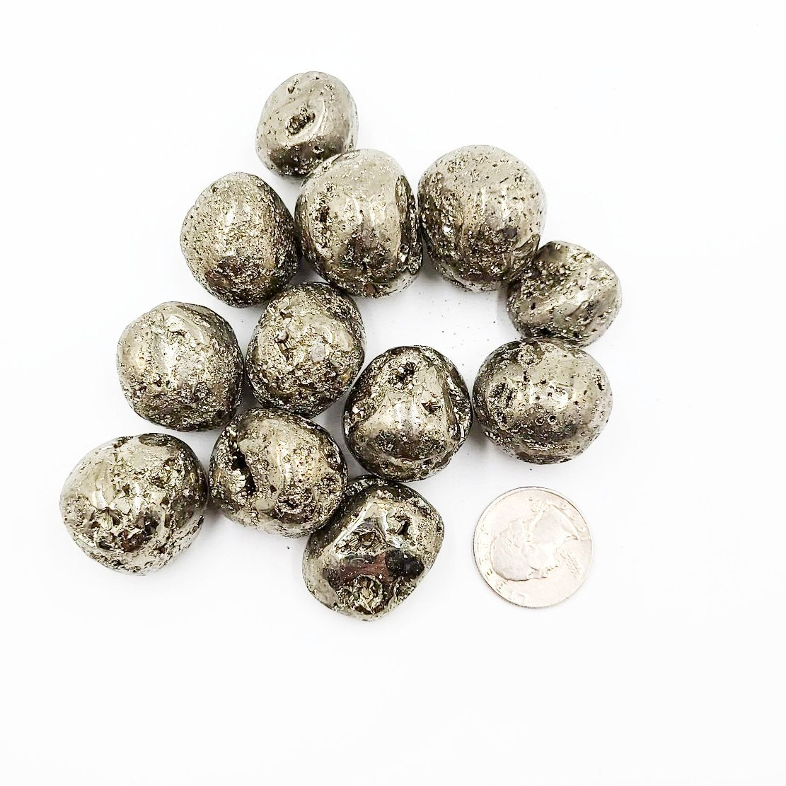Pyrite Tumbled Stone High Quality - Elevated Metaphysical
