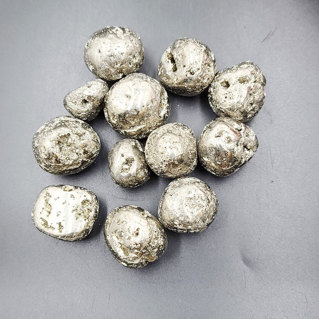 Pyrite Tumbled Stone High Quality - Elevated Metaphysical
