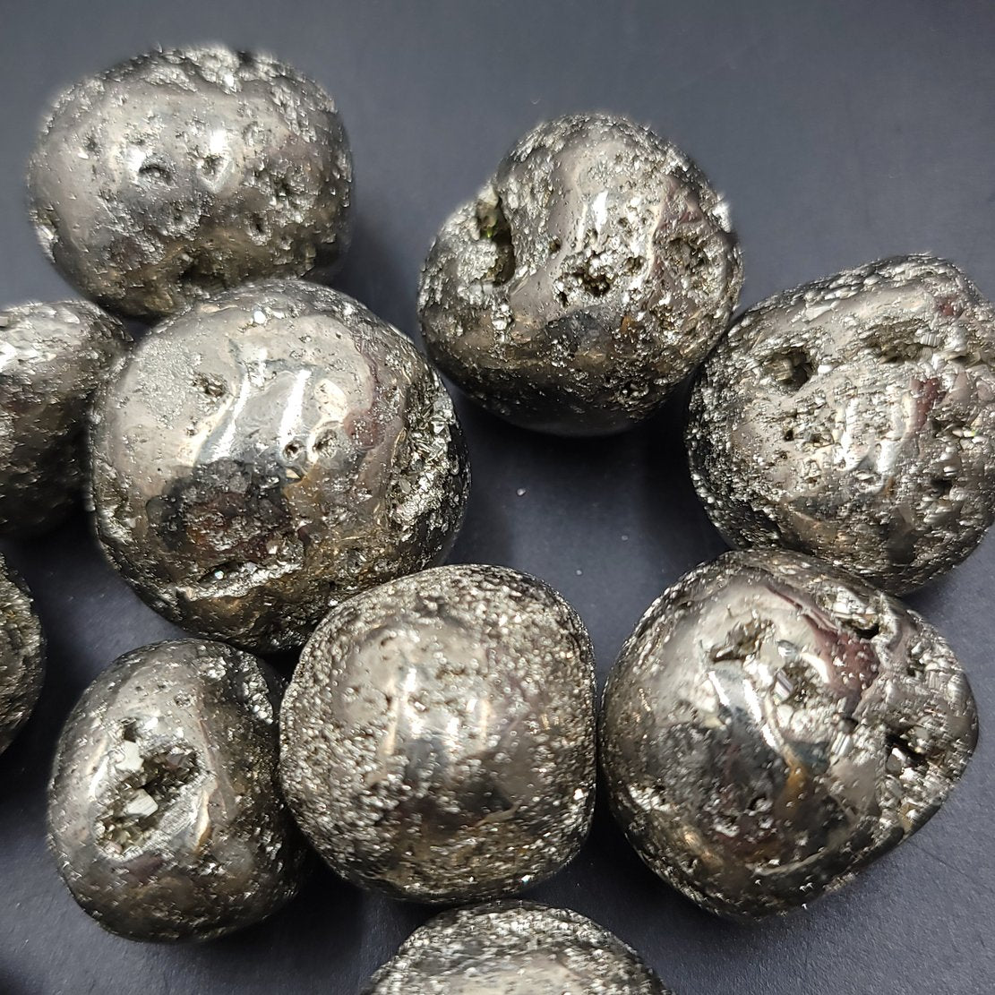 Pyrite Tumbled Stone High Quality - Elevated Metaphysical