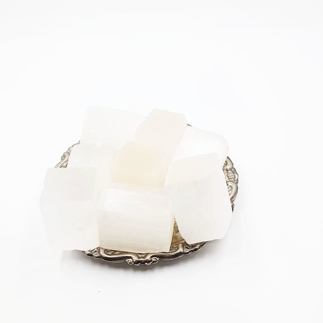 Selenite Stick Wand Rough Cube 1-1.5" 3-4cm