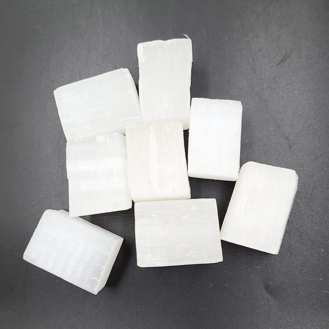Selenite Stick Wand Rough Cube 1-1.5" 3-4cm
