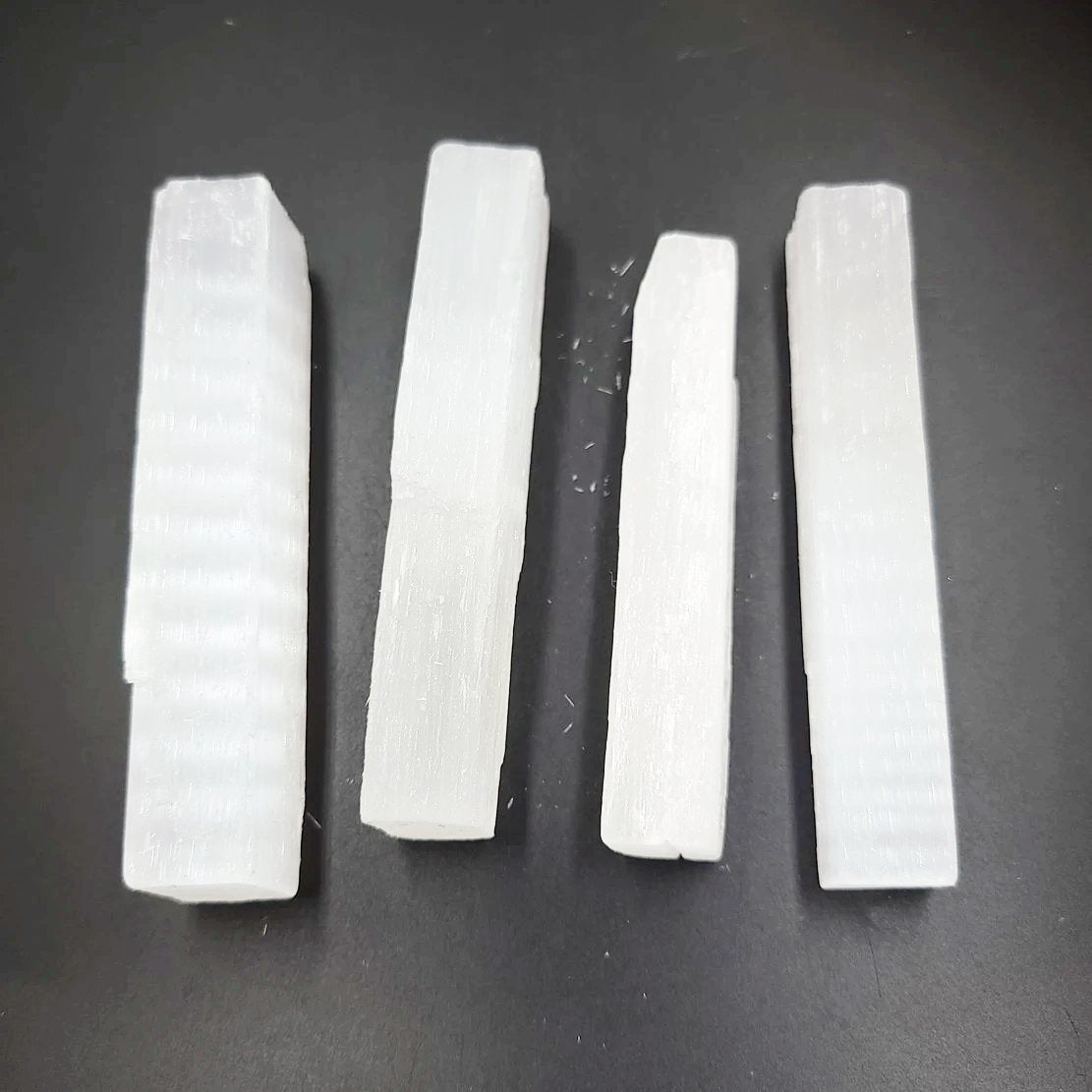 Selenite Stick Wand Rough 4" 10-11cm