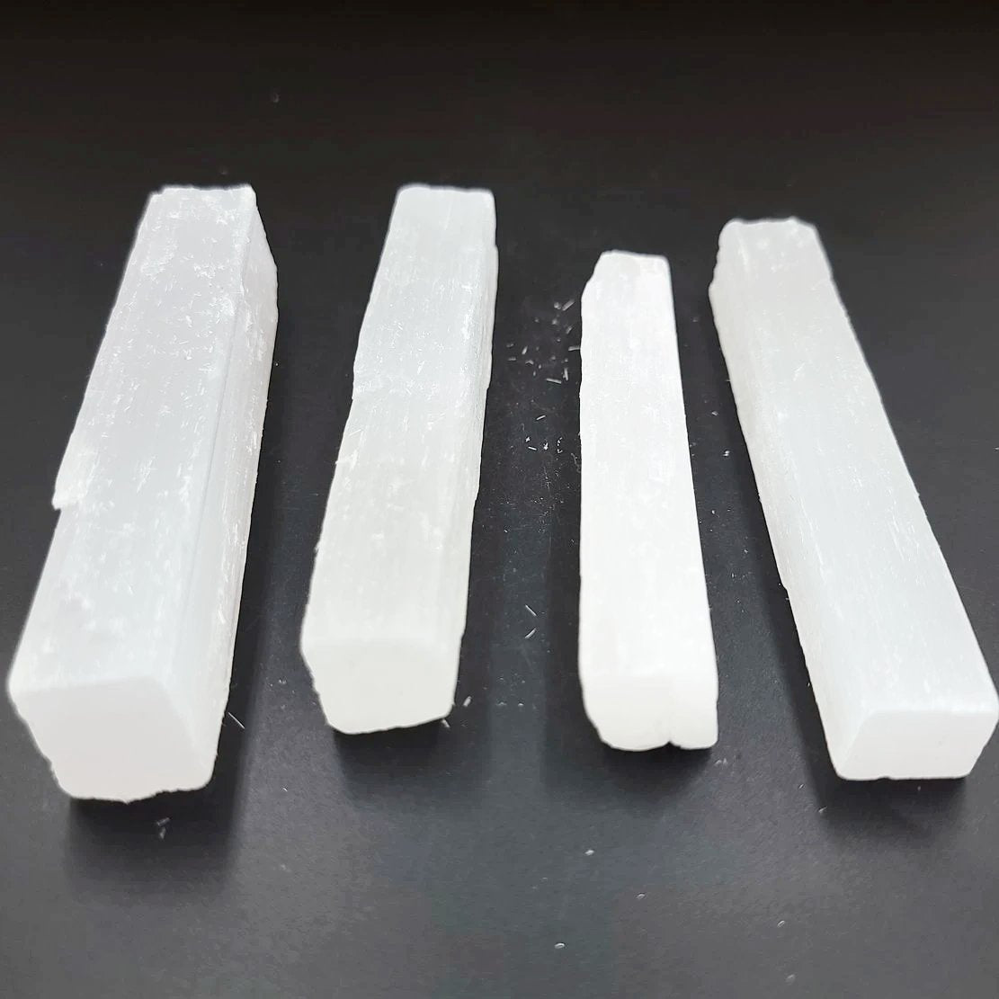 Selenite Stick Wand Rough 4" 10-11cm