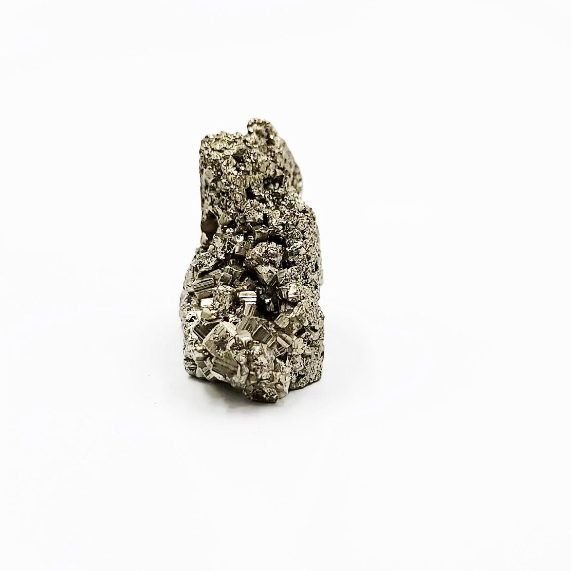 Pyrite Rough Cut Base Specimen Geode Stand "Small" - Elevated Metaphysical
