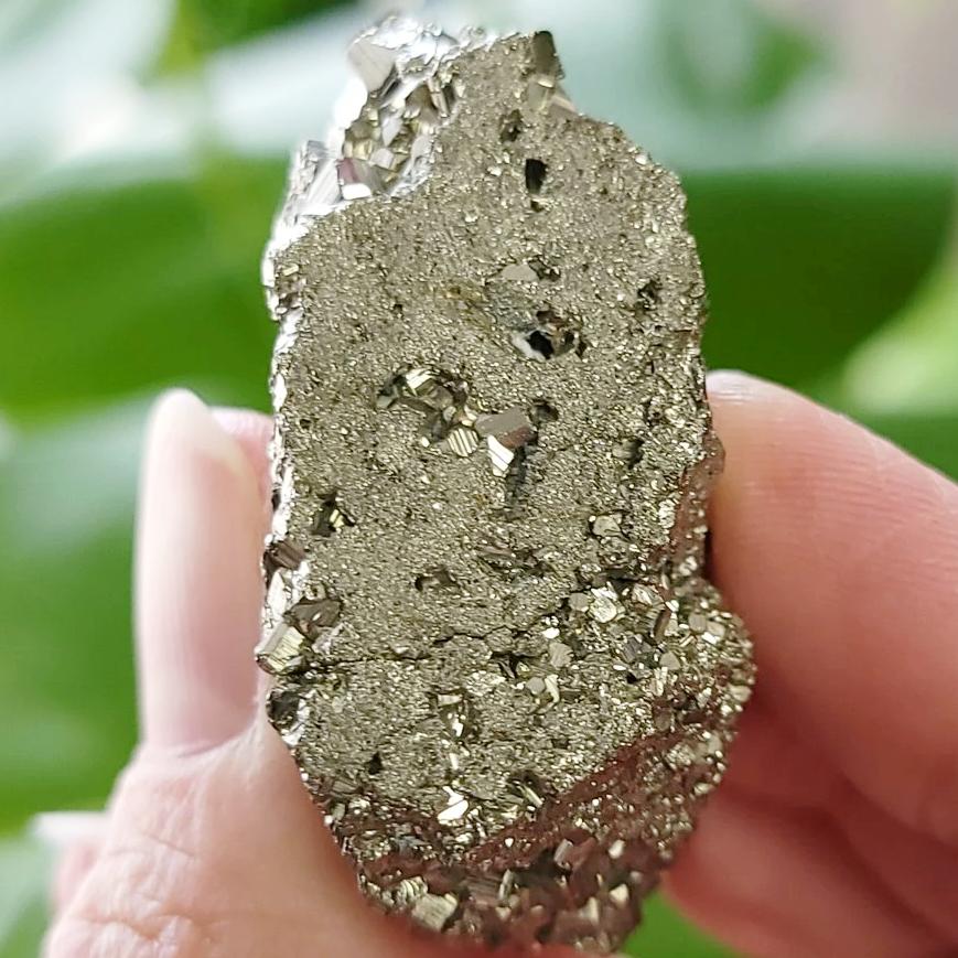 Pyrite Rough Cut Base Specimen Geode Stand "Small" - Elevated Metaphysical