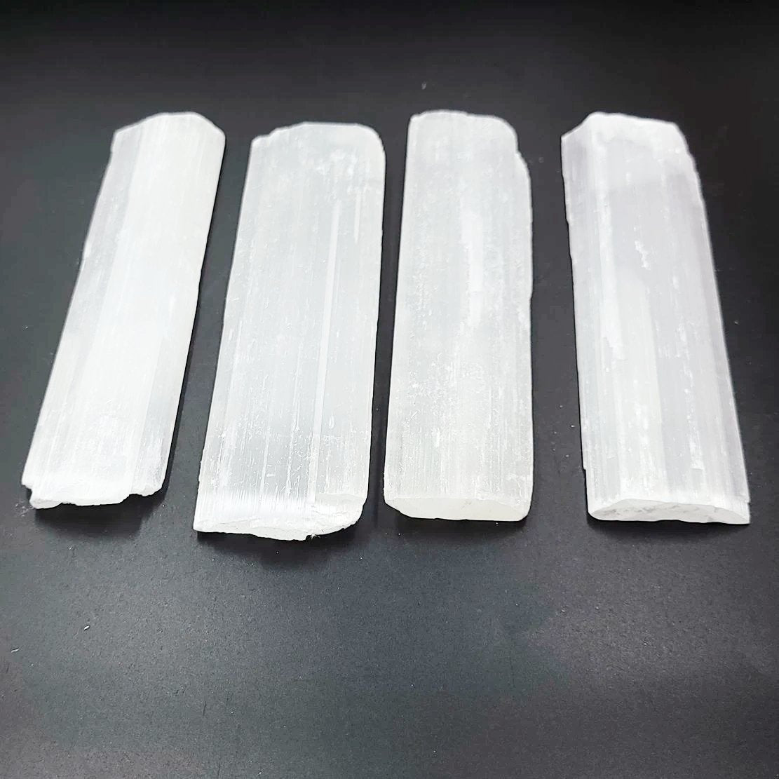 Selenite Plate Stick Rough 5.5" 14cm 50-100g - Elevated Metaphysical