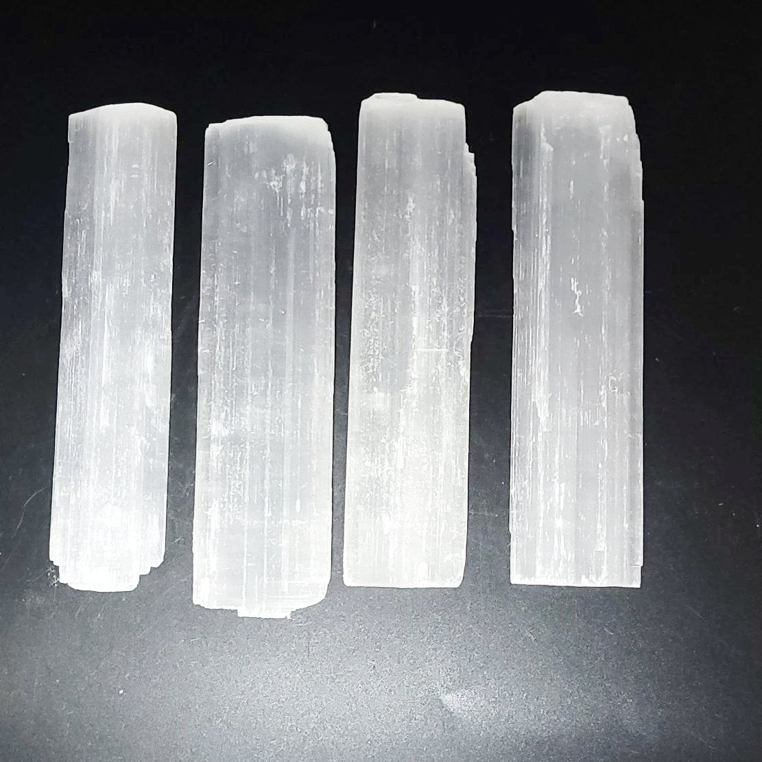 Selenite Plate Stick Rough 5.5" 14cm 50-100g - Elevated Metaphysical