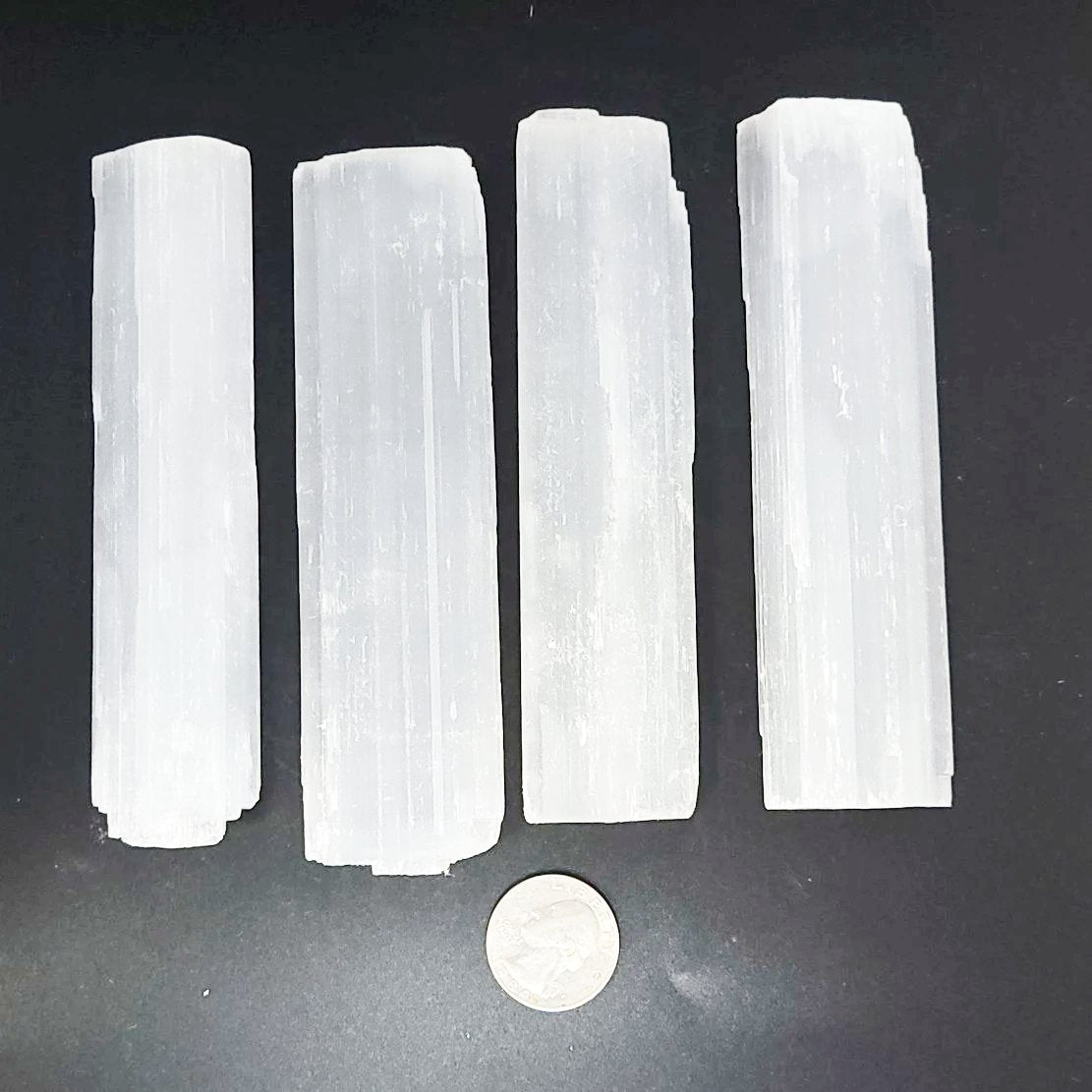 Selenite Plate Stick Rough 5.5" 14cm 50-100g - Elevated Metaphysical