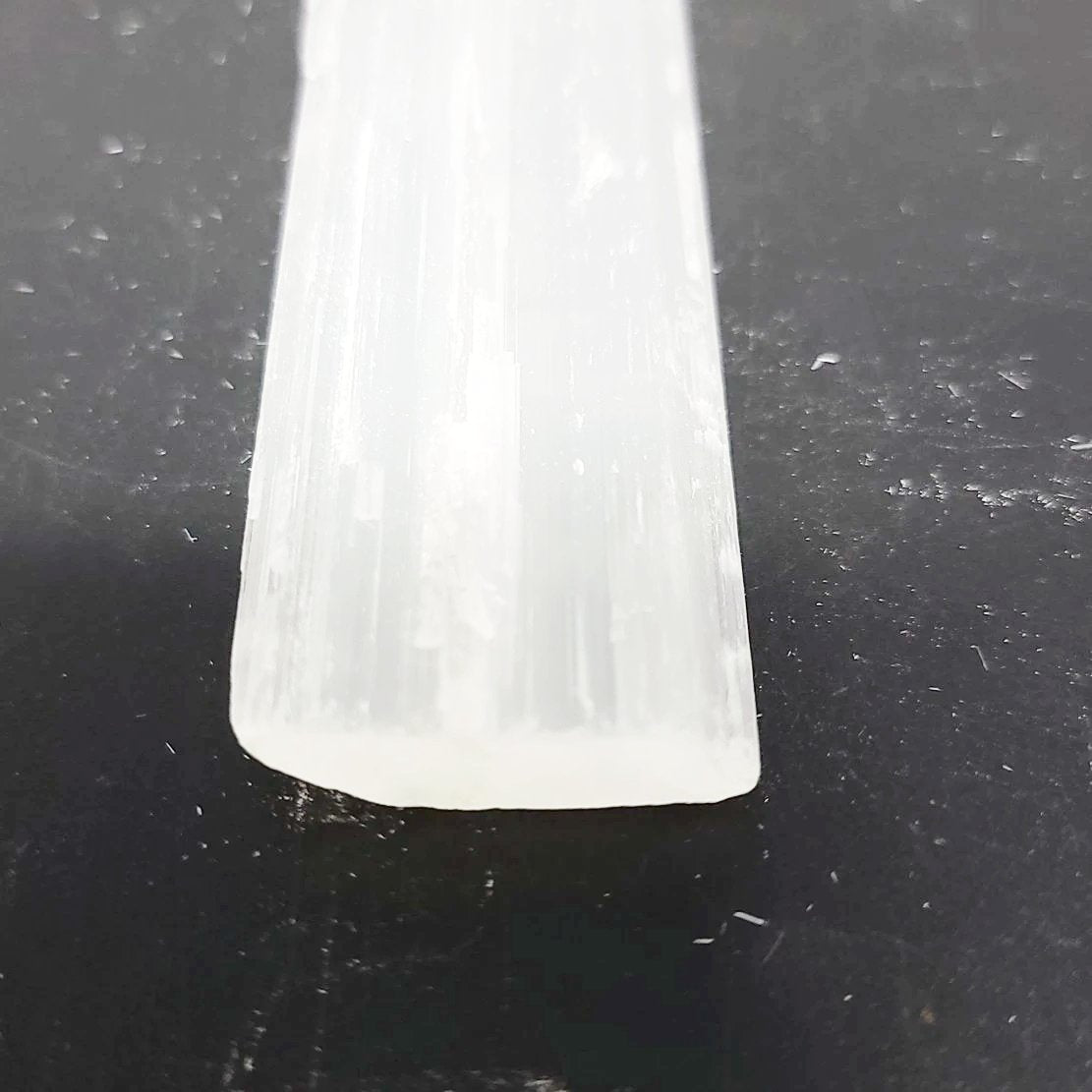 Selenite Plate Stick Rough 5.5" 14cm 50-100g - Elevated Metaphysical