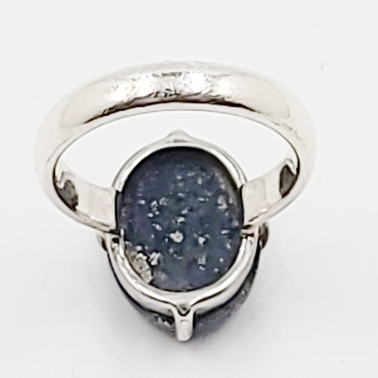 Lapis Lazuli Ring 10 ct Sterling Silver Ring - Elevated Metaphysical