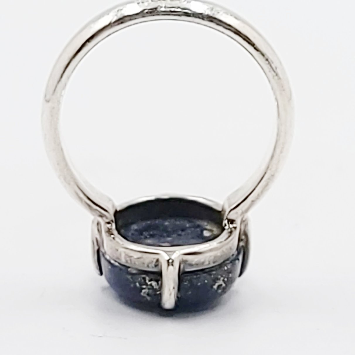 Lapis Lazuli Ring 10 ct Sterling Silver Ring - Elevated Metaphysical