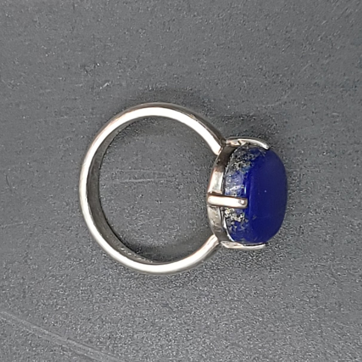 Lapis Lazuli Ring 10 ct Sterling Silver Ring - Elevated Metaphysical