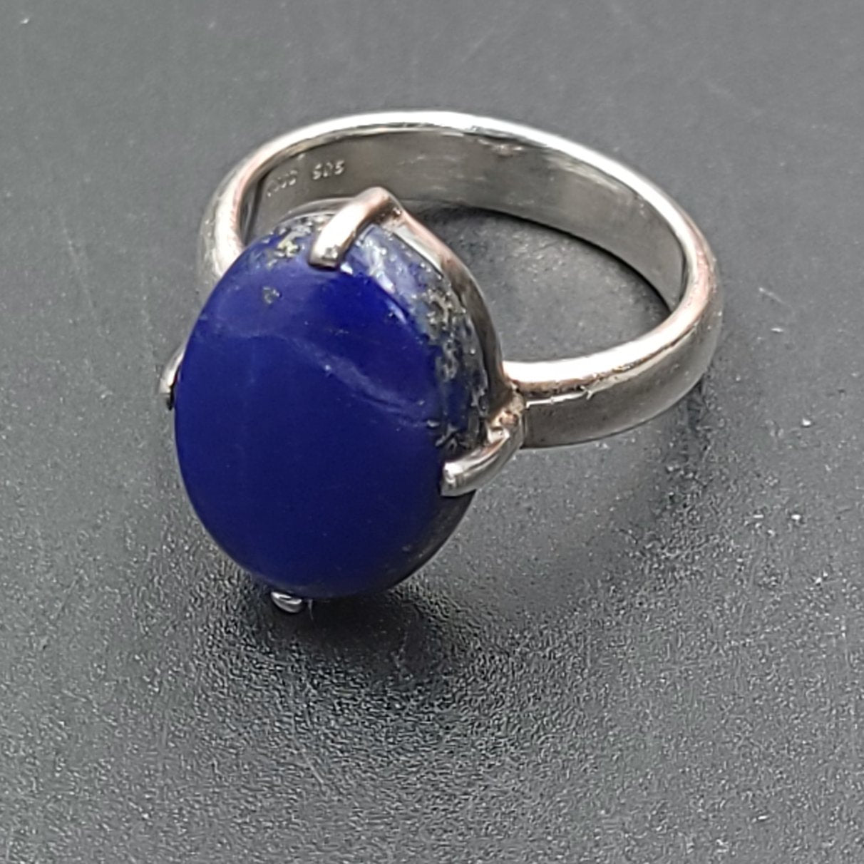 Lapis Lazuli Ring 10 ct Sterling Silver Ring - Elevated Metaphysical