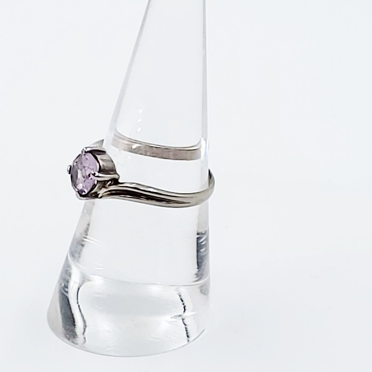Amethyst Ring 1.5 ct Sterling Silver Band - Elevated Metaphysical