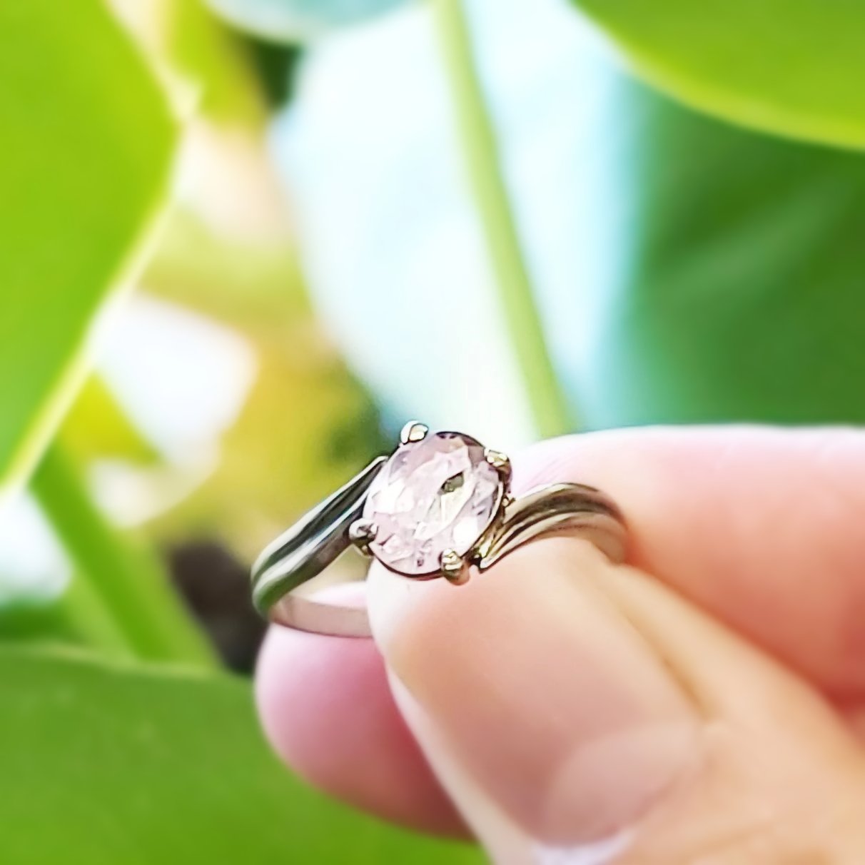 Amethyst Ring 1.5 ct Sterling Silver Band - Elevated Metaphysical