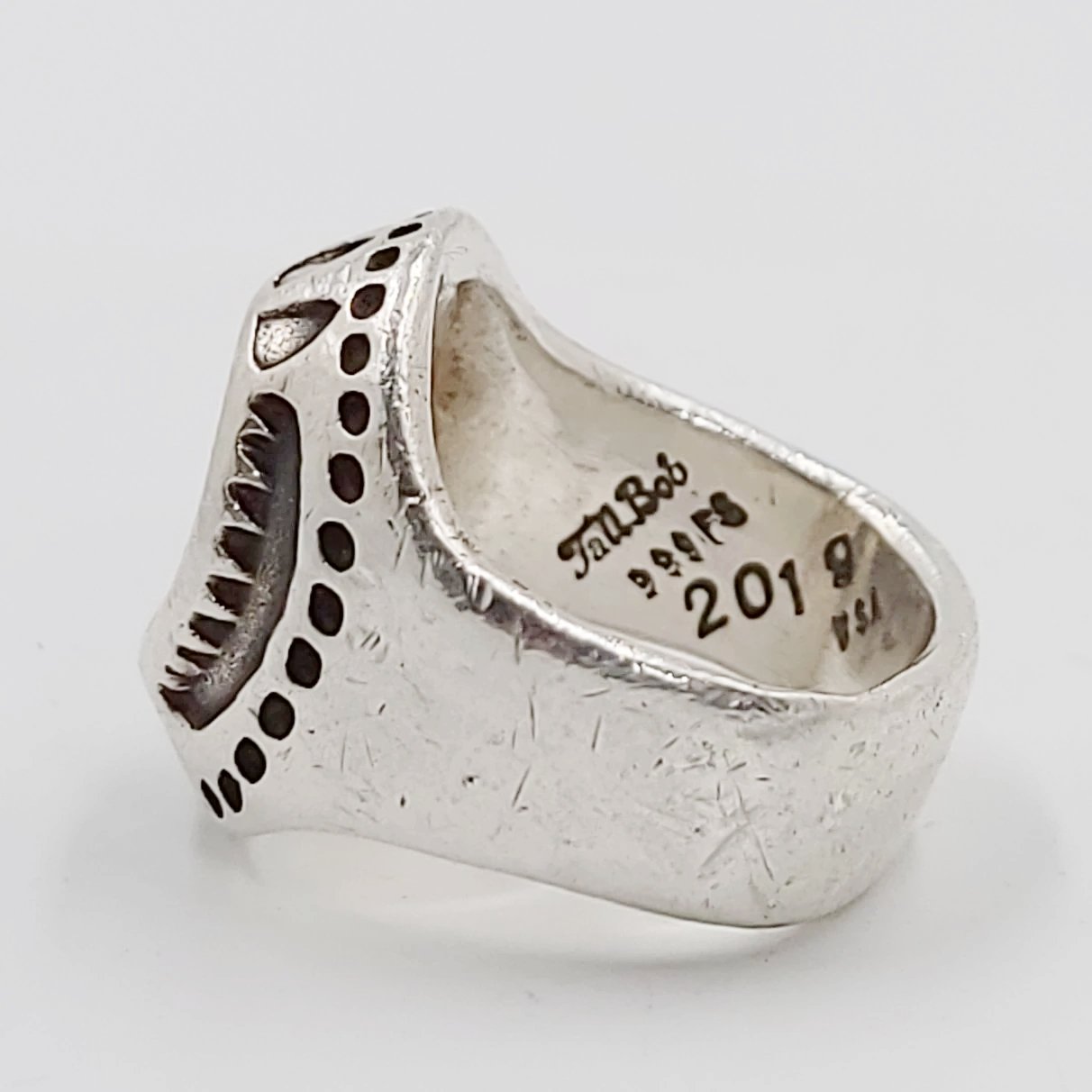 Opal Ring 2.5 ct Sterling Silver Band .999