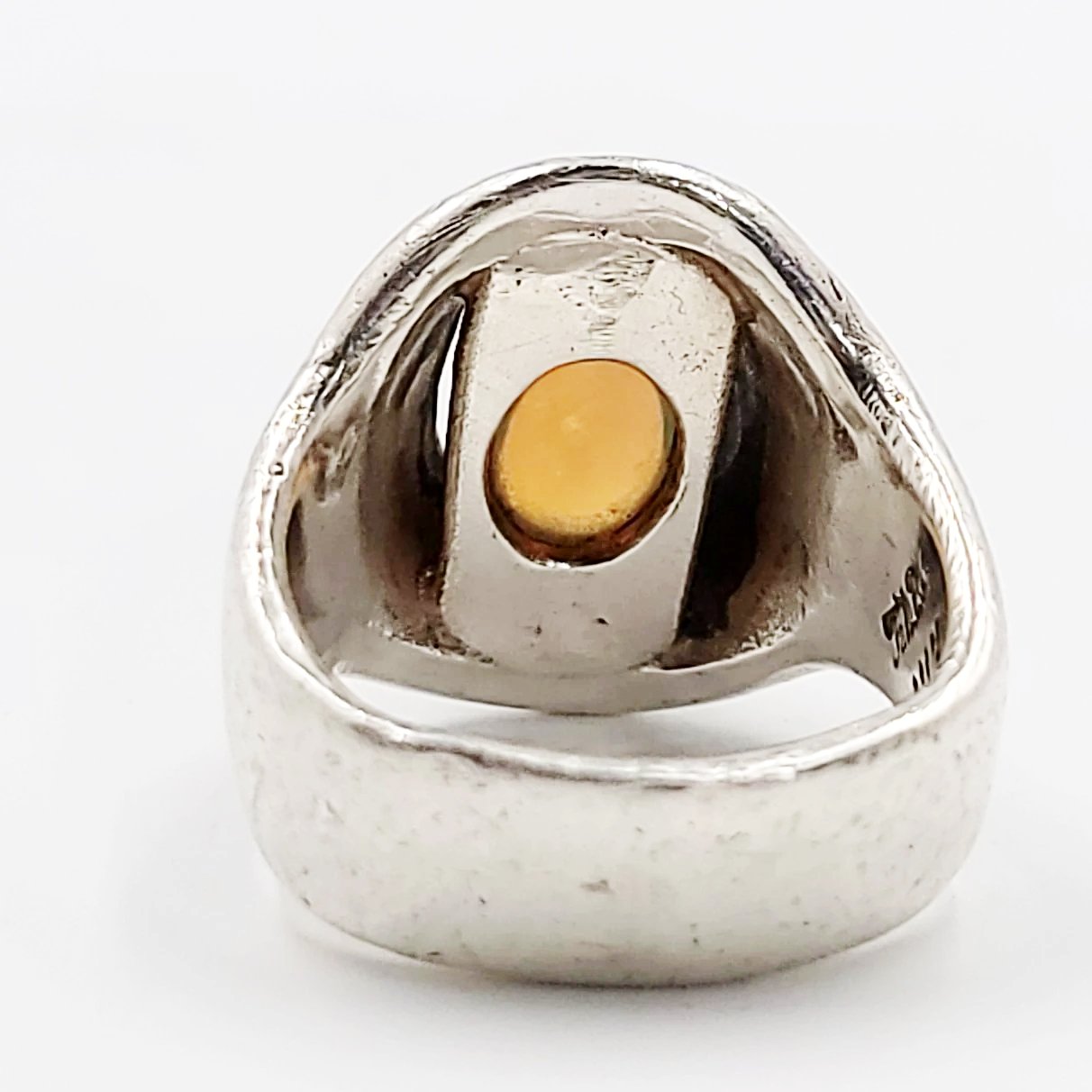 Opal Ring 2.5 ct Sterling Silver Band .999