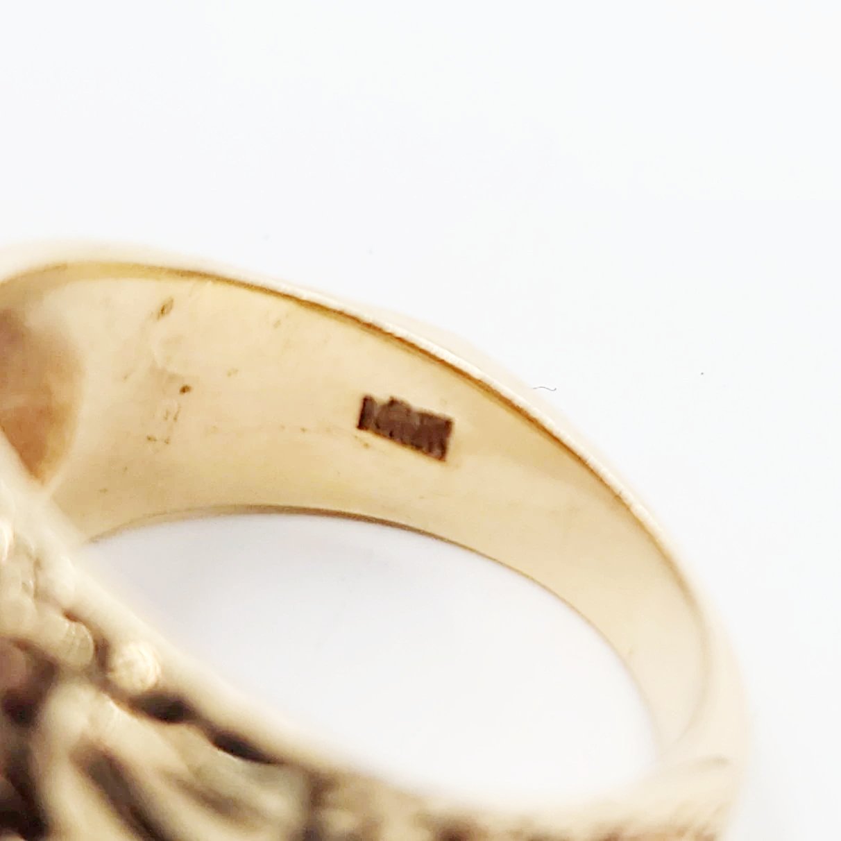 Chrysoberyl Cats Eye Ring 14kt Gold Leaf Nugget Ring - Elevated Metaphysical